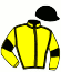 casaque portée par Ouvrie F. jockey du cheval de course KUROS PONT VAUTIER, information pmu ZETURF