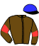 casaque portée par Lenault Mme J. jockey du cheval de course GANAABA BLUE, information pmu ZETURF casaque portée par Lenault Mme J. jockey du cheval de course GANAABA BLUE, information pmu ZETURF