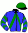 casaque portée par Hemery R. jockey du cheval de course MOLLY DE L'ODEON, information pmu ZETURF