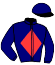 casaque portée par Re G. jockey du cheval de course LOSANGE, information pmu ZETURF