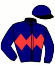 casaque portée par Beaurain T. jockey du cheval de course DINAN, information pmu ZETURF