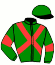 casaque portée par Eon Mlle M. jockey du cheval de course HUFLOWER (AQ), information pmu ZETURF