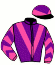 casaque portée par Rousset Y. jockey du cheval de course HORCALIN (AQ), information pmu ZETURF