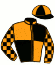 casaque portée par De Chitray A. jockey du cheval de course HYMNE A LA JOIE (AQ), information pmu ZETURF