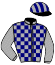 casaque portée par Bonnet R. jockey du cheval de course BACARA DES BOIS (FR), information pmu ZETURF