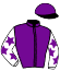 casaque portée par Bureller E. jockey du cheval de course MADDORE (FR), information pmu ZETURF
