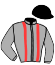 casaque portée par De Giles F. jockey du cheval de course LADY HANWELL (FR), information pmu ZETURF
