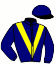 casaque portée par Geffray Dil. jockey du cheval de course CHARMEUR DE BALLON (FR), information pmu ZETURF