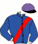 casaque portée par Monclin J. Ph. jockey du cheval de course VALOKAJA HINDO (NO), information pmu ZETURF