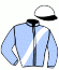 casaque portée par Abrivard M. jockey du cheval de course HEULANDE MONTAVAL (FR), information pmu ZETURF