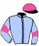 casaque portée par Balu L. jockey du cheval de course BROOKLYN BLUE (FR), information pmu ZETURF
