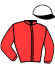 casaque portée par Breton J. B. jockey du cheval de course CHATEAU YOGHURT, information pmu ZETURF