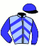casaque portée par Cabre J. jockey du cheval de course MYBOYGILLES, information pmu ZETURF