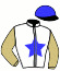 casaque portée par Barrier A. jockey du cheval de course HOT MAMA (FR), information pmu ZETURF