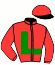casaque portée par Dabouis A. jockey du cheval de course ISIGNY DES LUCAS (FR), information pmu ZETURF