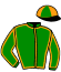 casaque portée par Brohier D. jockey du cheval de course HASARD DE LA VIE (FR), information pmu ZETURF