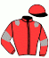 casaque portée par Pou Pou G. A. jockey du cheval de course IRINA DE MONTCEAU, information pmu ZETURF