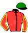 casaque portée par Congard R. jockey du cheval de course FUCHSIA PIERJI, information pmu ZETURF