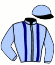 casaque portée par Brouwer D. jockey du cheval de course FALCO FUN (FR), information pmu ZETURF