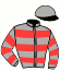 casaque portée par Roussel Léo jockey du cheval de course HARMATTAN, information pmu ZETURF