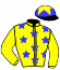 casaque portée par Bourgeais A. jockey du cheval de course PRINCESSE BLONDE, information pmu ZETURF