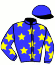 casaque portée par Bernard A. jockey du cheval de course CHELSY BASC, information pmu ZETURF