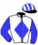 casaque portée par Bernard A. jockey du cheval de course KUMRAN, information pmu ZETURF