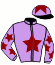 casaque portée par Werle A. jockey du cheval de course STAR PLATINUM, information pmu ZETURF