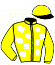 casaque portée par Gallon D. jockey du cheval de course NELSON DU MATHAN, information pmu ZETURF