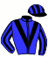 casaque portée par Dubourg K. jockey du cheval de course CARON DE LA BRUNIE, information pmu ZETURF