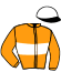 casaque portée par Riou C. jockey du cheval de course DRAGAMEA, information pmu ZETURF