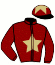 casaque portée par Richard G. jockey du cheval de course IMBATTABLE, information pmu ZETURF