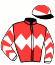 casaque portée par Cypria Mat. jockey du cheval de course JACIE, information pmu ZETURF