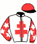 casaque portée par Bertin W. jockey du cheval de course FLEUR DE GRUGY, information pmu ZETURF