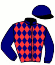 casaque portée par Gendrot A. jockey du cheval de course JUNO CRISTAL, information pmu ZETURF