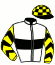 casaque portée par Terry C. jockey du cheval de course JOUJOU D'ERABLE, information pmu ZETURF