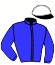 casaque portée par Lherete A. jockey du cheval de course INITIALE LILA, information pmu ZETURF