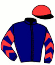 casaque portée par Papillon G. jockey du cheval de course JANEIRO DU GITE, information pmu ZETURF