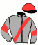 casaque portée par Julliot R. jockey du cheval de course JAZZY D'ALENE, information pmu ZETURF