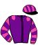 casaque portée par Riou C. jockey du cheval de course KITAGYNE, information pmu ZETURF