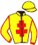 casaque portée par Renard A. jockey du cheval de course GINA, information pmu ZETURF