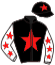 casaque portée par Brechet Léo P. jockey du cheval de course KASH BAIE, information pmu ZETURF casaque portée par Brechet Léo P. jockey du cheval de course KASH BAIE, information pmu ZETURF