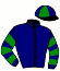 casaque portée par Guenet Mme B. jockey du cheval de course GAZOU PIQUENARD, information pmu ZETURF