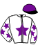 casaque portée par Mottier M. jockey du cheval de course IAROSLAVA, information pmu ZETURF