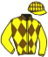 casaque portée par Chereau N. jockey du cheval de course HOLLY SHINE, information pmu ZETURF