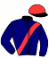casaque portée par Bazire N. jockey du cheval de course JACK DU PONT, information pmu ZETURF