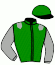 casaque portée par Bonne D. jockey du cheval de course HAND FULL, information pmu ZETURF