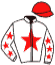 casaque portée par Rebeche A. jockey du cheval de course ELDORADO DREAM, information pmu ZETURF