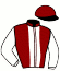 casaque portée par Lebouc Hug. jockey du cheval de course COEUR DAVIER, information pmu ZETURF