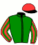 casaque portée par Grosbois Chr. jockey du cheval de course PHILOSOPHY, information pmu ZETURF